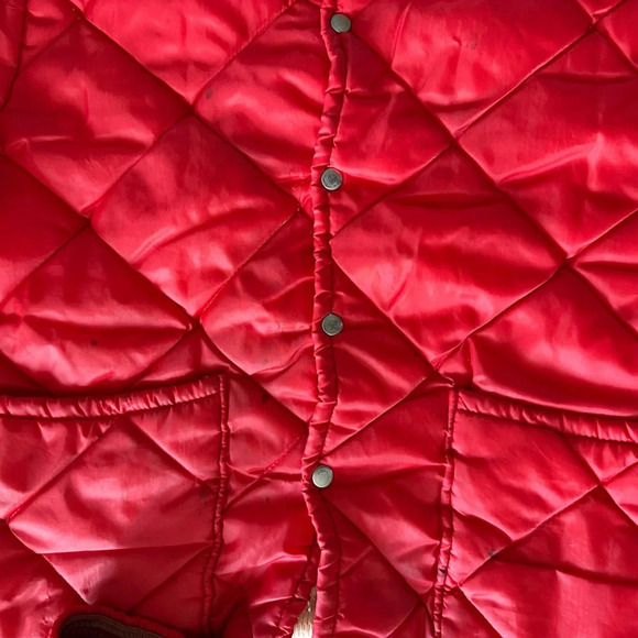 RedHead Vintage 1960s Diamond Quilted Red Puffer Pants and Jacket Set Medium - Picture 4 of 8